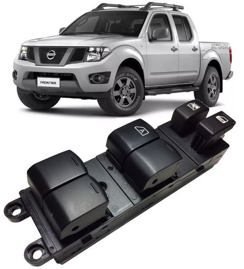 Botao Interruptor Vidro Eletrico Frontier 2.5 Diesel de 2008 a 2015 com 2 Conectores