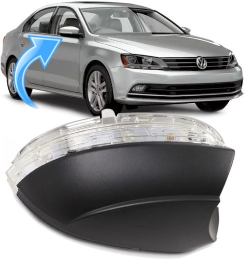 Pisca Seta Retrovisor Jetta de 2011 À 2018 - sem Luz de Solo - Ld Direito