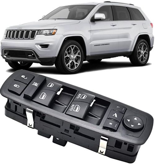 Botao Interruptor Vidro Eletrico Jeep Cherokee 3.0 V6 24v Turbo Diesel de 2012 À 2018 - 68184803aa