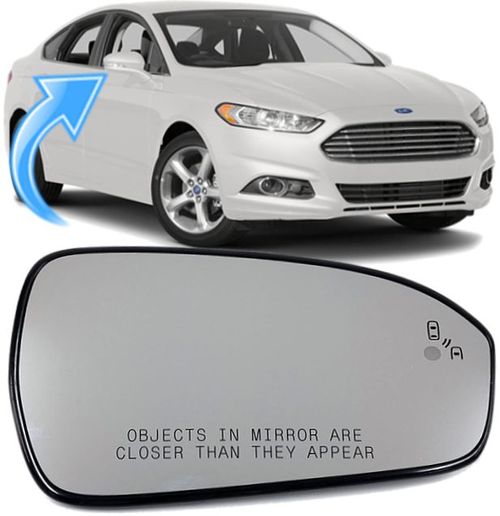 Lente do Espelho Retrovisor Fusion Titanium de 2013 À 2016 - Ld Direito