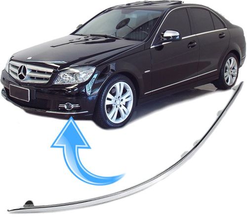 Friso Parachoque Dianteiro Mercedes C200 C280 Avantgarde de 2008 À 2011 - Esquerdo