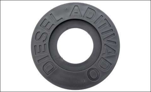 disco de identificação de combustível diesel cinza escuro aditivada      / UN / Zarzur