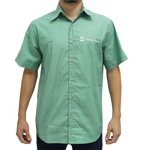 Camisa Social Gerente Manga Curta Masculina M – BR Pista