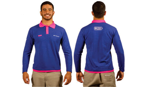 camisa polo promotor masculina manga longa m 2   / UN / Brmania