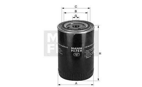 filtro de óleo w 11102/18    / UN / Mann