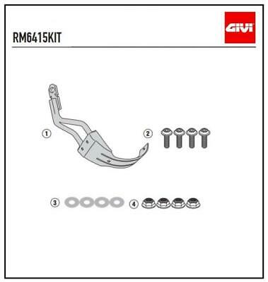Kit Fixação Paralama Traseiro Givi Tiger 900 - Rm6415kit