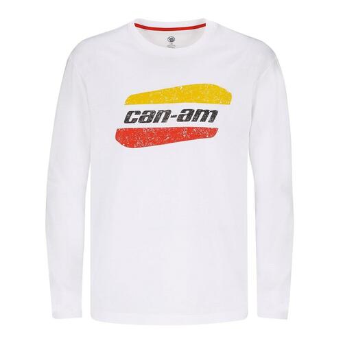 Camiseta Can-am Original Manga Longa Masculina Branca - 3g