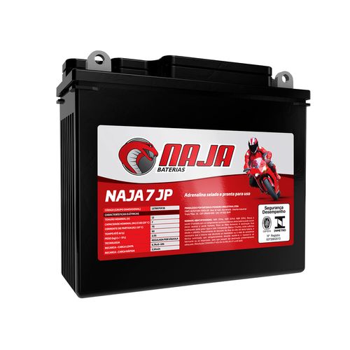 Bateria Moto AGM/VRLA Naja 7 JP 12V 7Ah