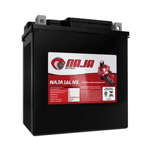 Bateria Moto AGM/VRLA Naja 16L NS 12V 15Ah