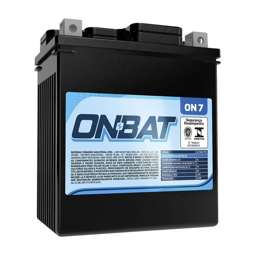 Bateria Moto AGM/VRLA Onbat ON 7 12V 7Ah