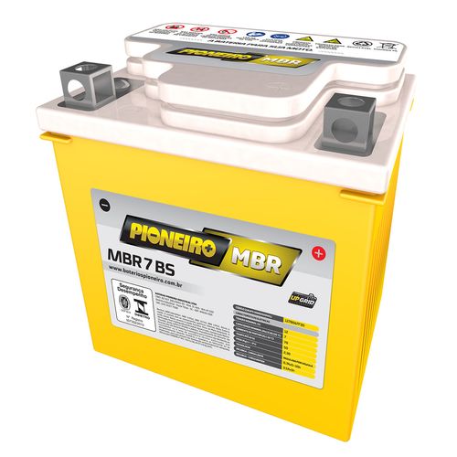 Bateria Moto AGM/VRLA Pioneiro MBR 7 BS 12V 7Ah