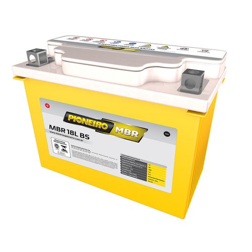 Bateria Moto AGM/VRLA Pioneiro MBR 18L BS 12V 18Ah