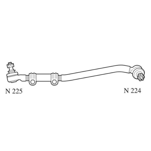 Barra De Direcao F4000 Curta N726 F4000 Nakata Pe�a