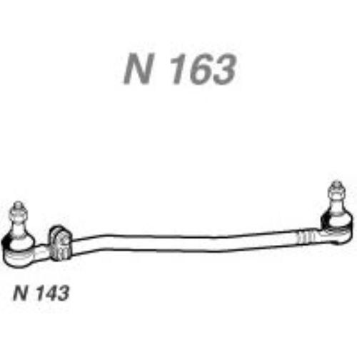 Barra De Direcao Kb 82/ Cent N163 Kombi 82/ Central Regul Nakata Pe�a