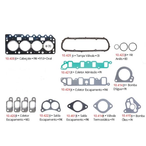JT RET VAL FIE/KA 1.0 101012 ENDU FIE/KA 1.0 8V 96/ ENDURA PATHWAY   Jogo