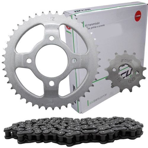 Kit Relação Lander250 Teneré250 Sem Retentor Passo 428 Aço 1045 Scud