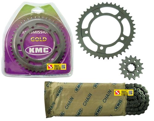 Kit Relação Xtz 150 Crosser Kmc Aço 1045 Com Retentor