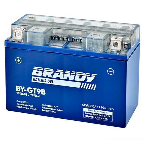 Bateria Brandy Xt660 Mt03 2008 Tenere 660 Yt9b-bs Nano Gel