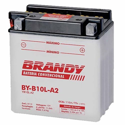 Bateria Brandy YB10L-A2 Virago250 Intruder250 Gs500