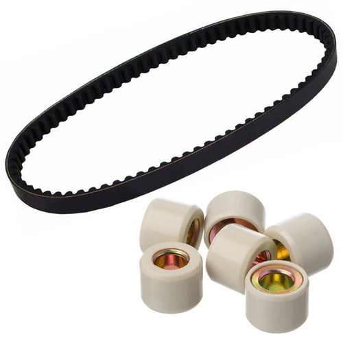 Kit Correia Transmissão + Roletes Embreagem Burgman125i 2009 à 2014