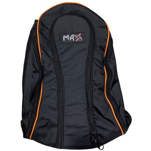 Mochila Impermeável Porta Notebook Preta C/ Laranja Capa Chuva M