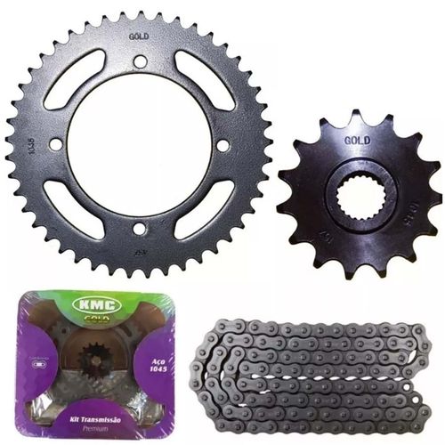 Kit Relação Xre300 Kmc Aço 1045 Sem Retentor
