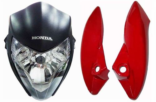 Kit Farol Cb300 Frontal Nacional Farol Carenagem Lateral Coloridas