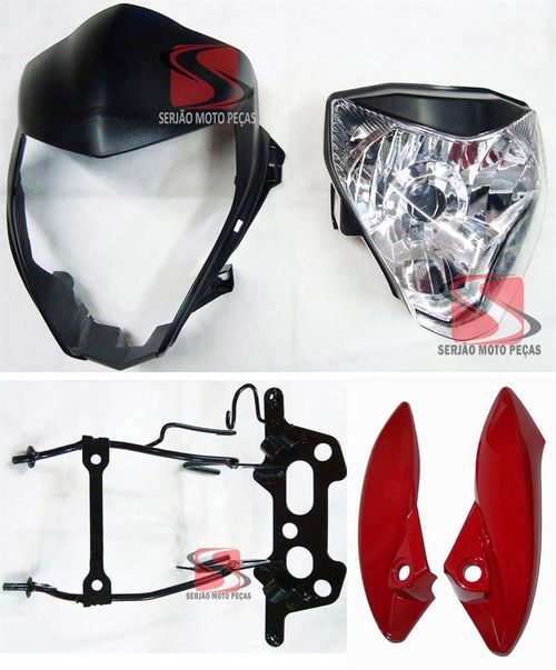 Farol Cb300 Frontal Aranha Carenagem Lateral Bananinha