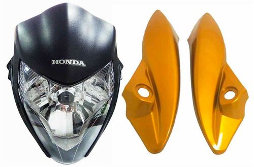 Kit Farol Cb300 Frontal Nacional Farol Carenagem Lateral Coloridas