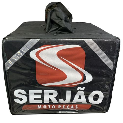 Mochila Bolsa Bag Motoboy Delivery Pizza Isopor C/ Aluminio Serjão Moto Peças
