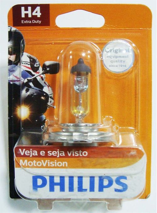 Lampada H4 35/35w Titan Ybr Factor Twister Fazer150 Fazer250 Philips Moto Vision