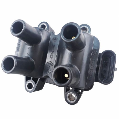 Bobina de Ignição de 4 Pinos Original Renault Clio Logan Scenic Twingo Kangoo Megane Sandero Motores 1.0, 1.2 e 1.6 8v