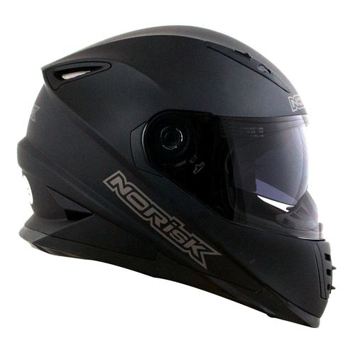CAPACETE NORISK SOUL MONOCOLOR PRETO FOSCO