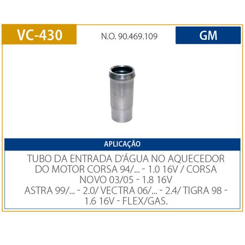 Cano Refrigeração ASTRA 1999/2005  - 30584 - VC430