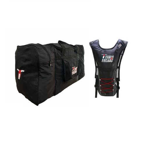 Kit Bolsa de Equipamento + Hidratação Tribos e Trilhas