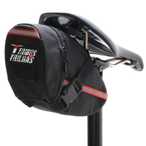 Bolsa De Selim Para Bike Tribos e Trilhas Grande - Preto