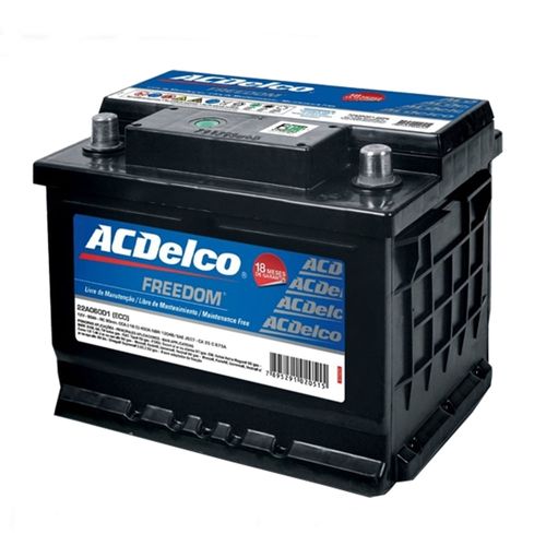 Bateria AC Delco 60 Amperes 12 Volts Lado Direito Caixa Alta