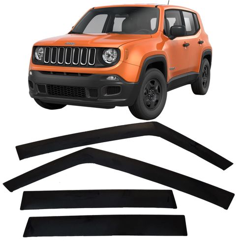 Calha de Chuva 4 Portas Jeep Renegade 2015 até 2018