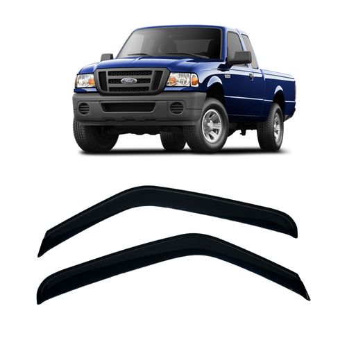 Calha de Chuva 2 Portas Ford Ranger 96 até 2012 Cabine Simples e Estendida