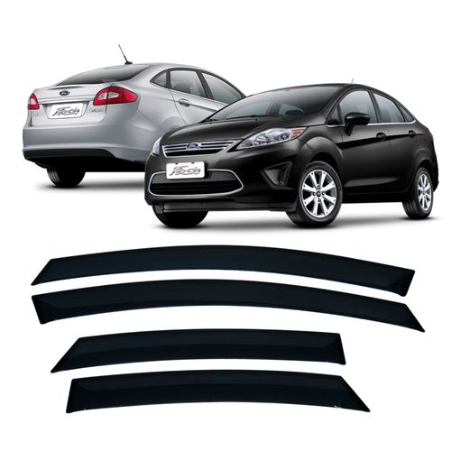 Calha de Chuva 4 Portas Ford New Fiesta Sedan 2010 até 2018