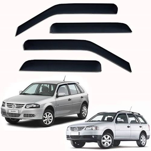 Calha de Chuva 4 Portas<br>Gol e Parati G2 G3 G4 98 até 2014<br>Exceto Gol G5