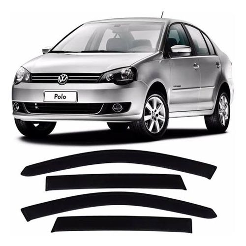 Calha de Chuva 4 Portas<br>Polo Sedan 2003 até 2015