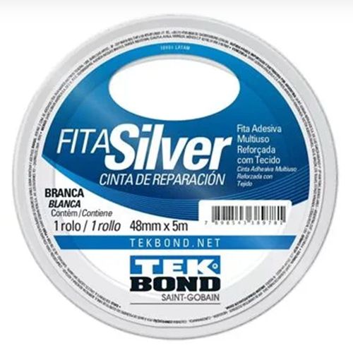 Fita Silver Tekbond branca 48mmx5m