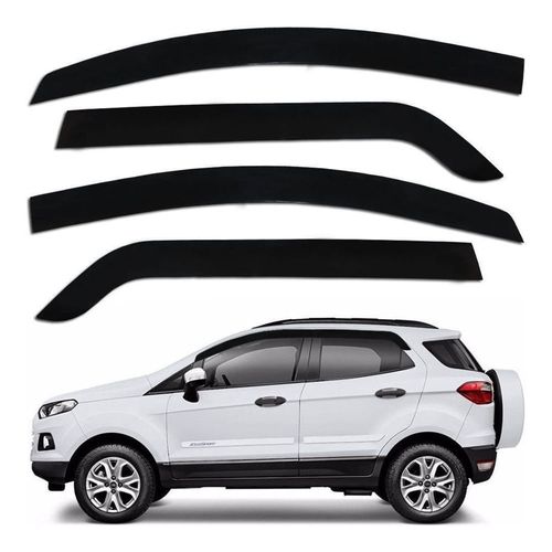 Calha de Chuva 4 Portas<br>Ford Ecosport 2013 até 2015