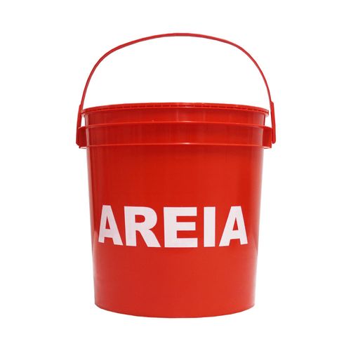 Balde Areia 12 Litros Vermelho Groupack Sem Tampa