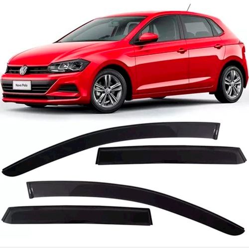 Calha de Chuva 4 Portas<br>Polo Hatch 2018 em Diante