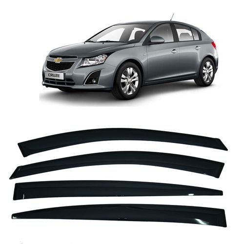 Calha de Chuva 4 Portas Chevrolet Cruze Hatch 2011 até 2016