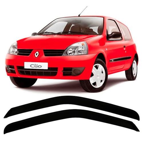 Calha de Chuva 2 Portas<br>Clio Hatch 2004 até 2015