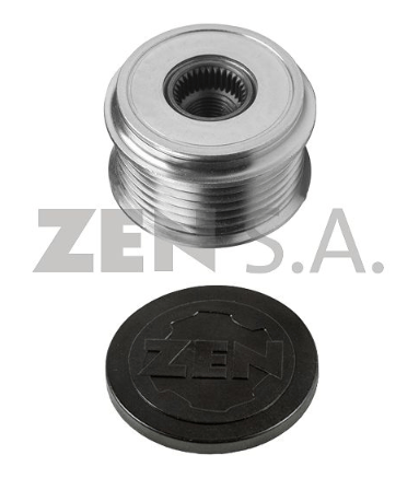 Polia Roda Livre Alternador ZEN 5374 GM Mercedes Benz Nissan Seat Skoda Troller VW