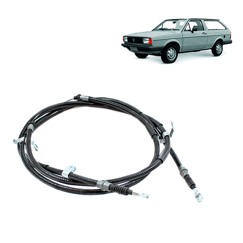 Cabo De Freio De Mao Gol Parati G2 G3 Disco 2.0 280cm